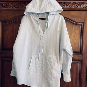 Zara Stripe Hooded Shirt
